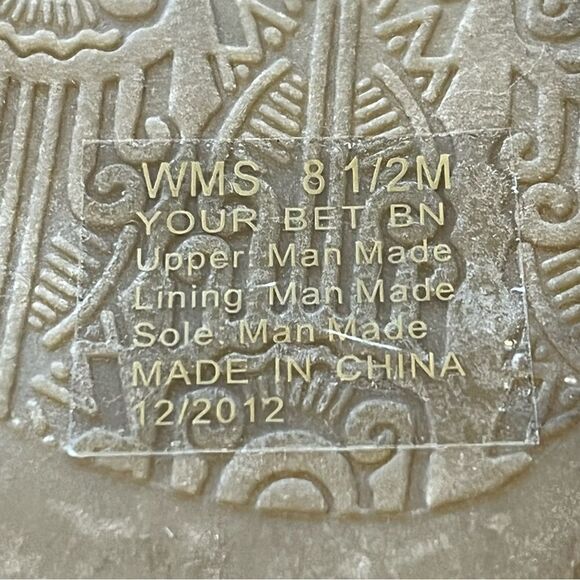 Unlisted Women's Wedge Sandals 8 1/2M Brown/Tan Cork Strappy - Picture 8 of 8